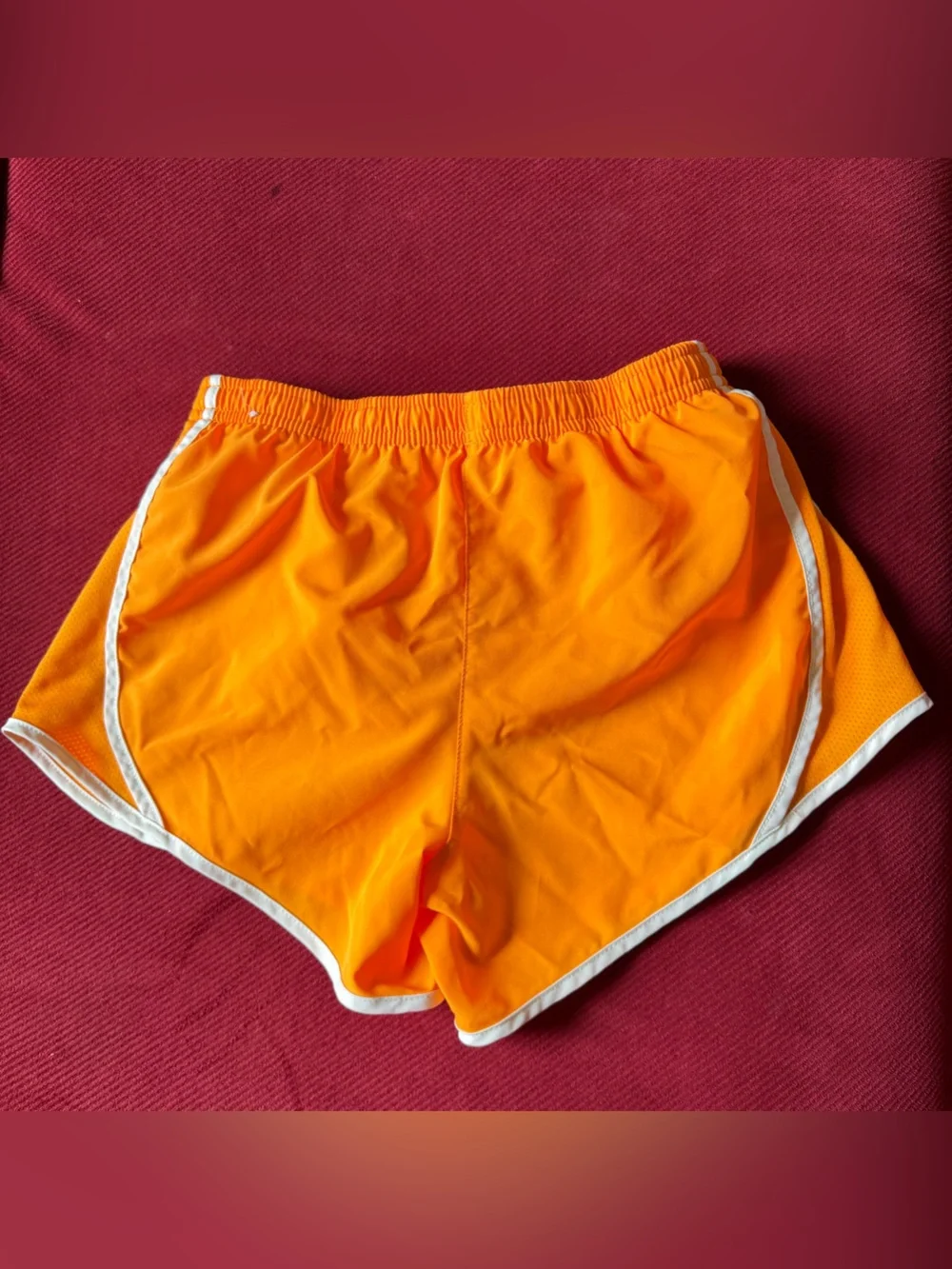 Nike Orange Shorts with White Trim